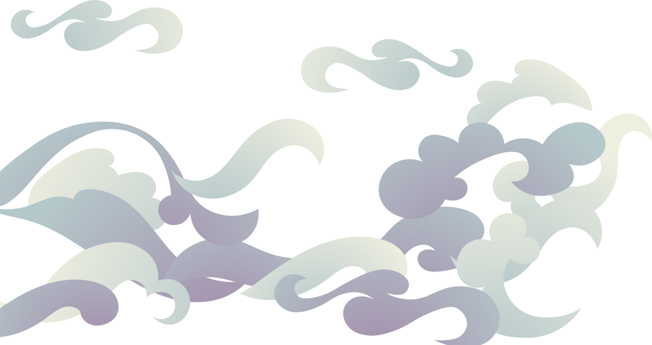 Clouds in asian style design element